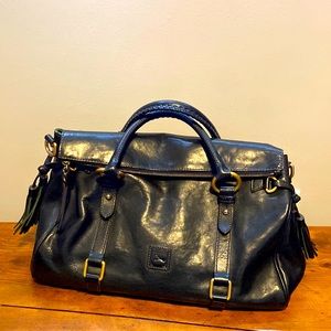 Dooney and Bourke black leather Florentine satchel